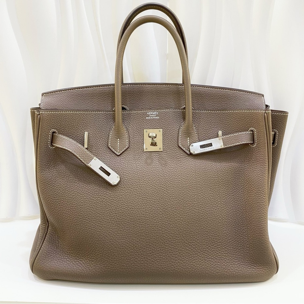 Hermes Birkin 35 Togo 2011 Handbag Etoupe
